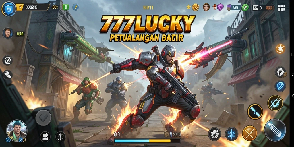 Tangkapan layar gameplay intens dari 777LUCKY yang penuh aksi.