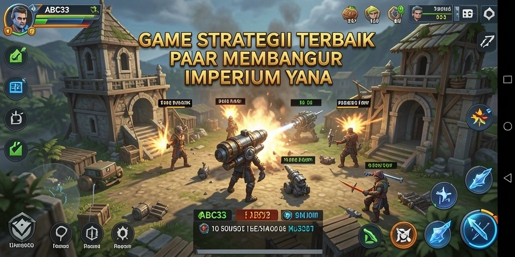 Screenshot gameplay ABC33 dengan elemen strategi mendalam.