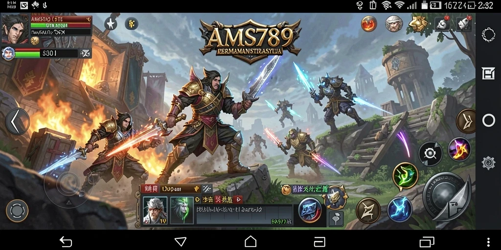 Screenshot gameplay AMS789 yang menampilkan strategi dan taktik mendalam.