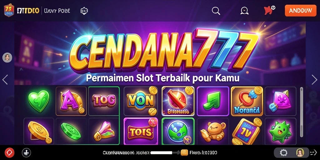 Tangkapan layar utama gameplay CENDANA777 menampilkan slot yang mengasyikkan.