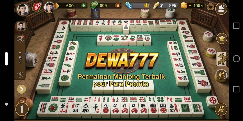 Gameplay seru Mahjong di DEWA777 dengan grafis menakjubkan.