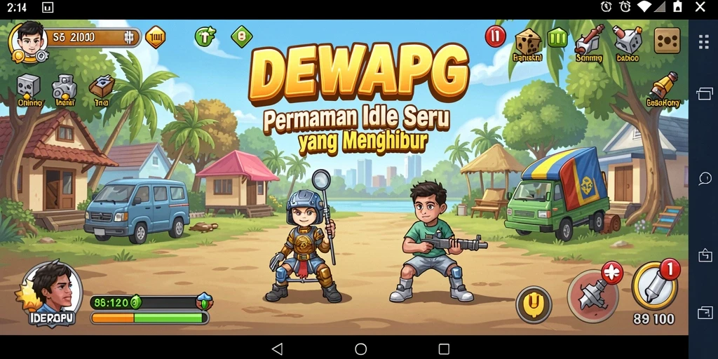 Tampilan gameplay DEWAPG yang menarik dan interaktif.