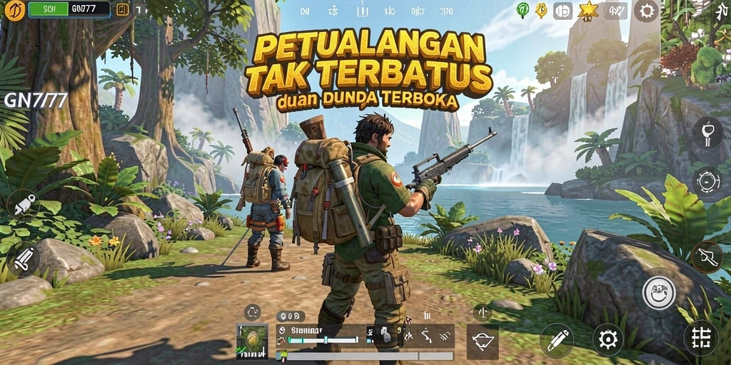 Menampilkan momen seru di dunia terbuka GN777.