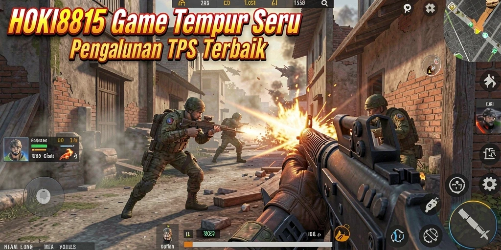 Tampilan seru gameplay HOKI8815 saat pertempuran intens.