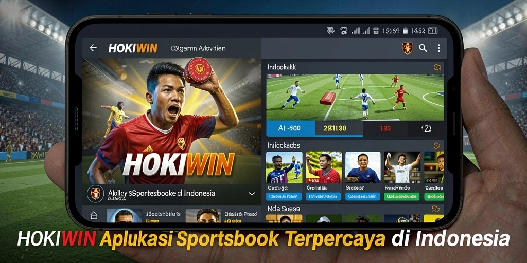 Tampilan antarmuka HOKIWIN dengan fitur taruhan olahraga yang lengkap.