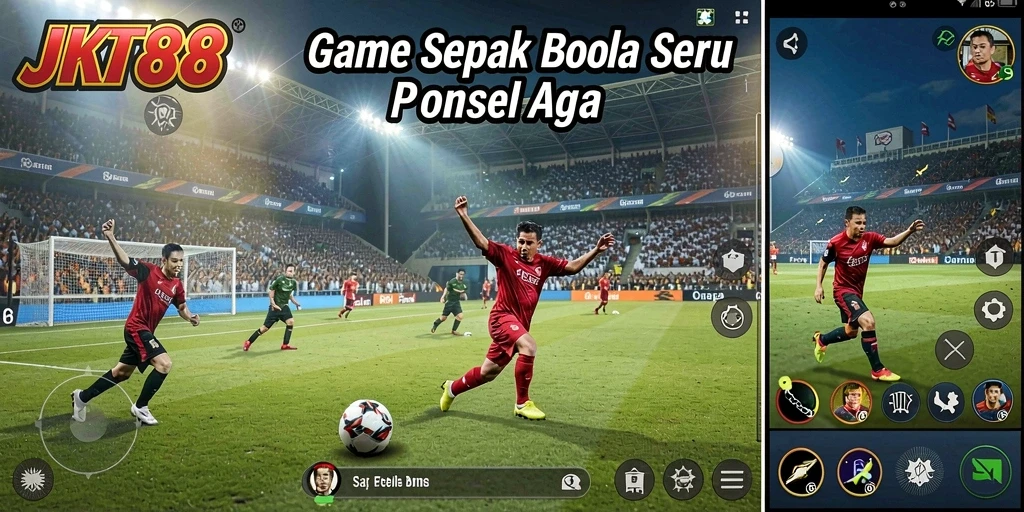 Tampilan gameplay <strong>JKT88</strong> yang menarik dengan aksi sepak bola yang mendebarkan.