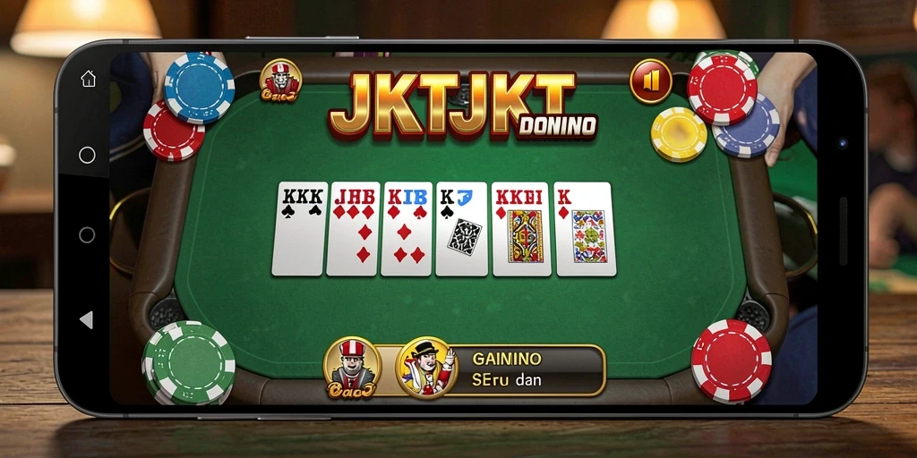 Screenshot gameplay JKTJKT yang menampilkan keseruan permainan Domino.