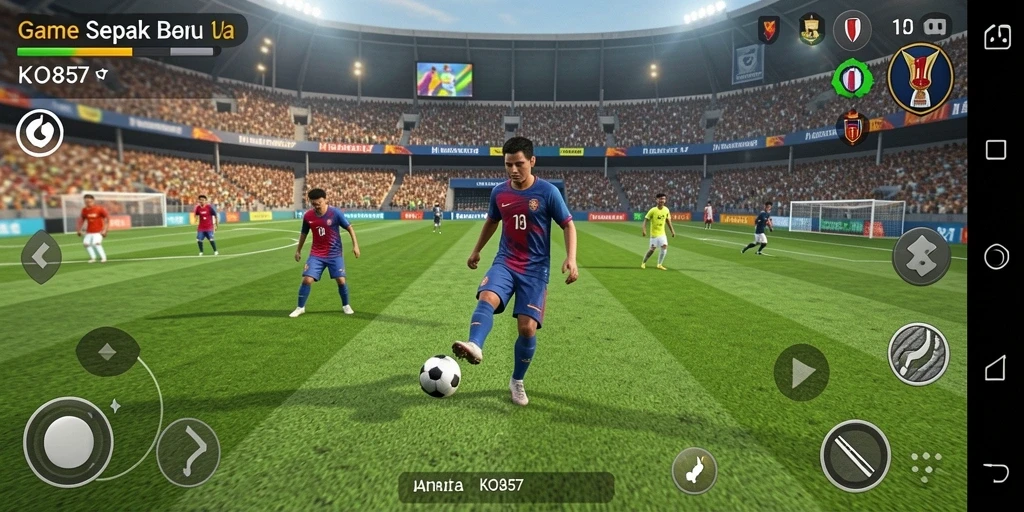 Tampilan gameplay KO857 yang mendebarkan saat bertanding di lapangan.