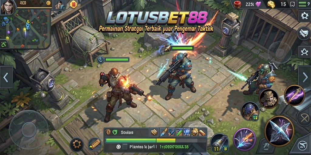 Screenshot gameplay LOTUSBET88 yang mendebarkan dengan strategi yang menantang.