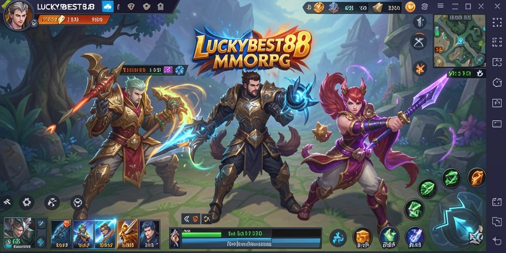 Tampilan gameplay seru dalam LUCKYBEST88 yang memikat.