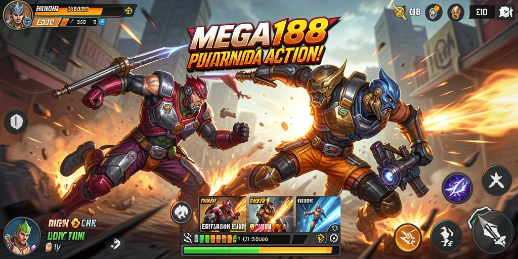 Tangkapan layar gameplay intens MEGA188