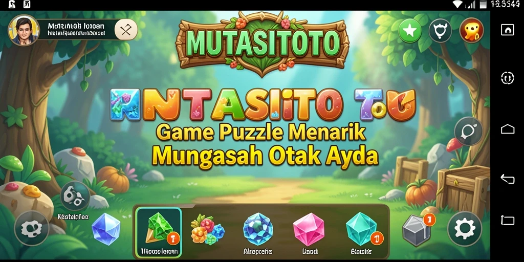 Screenshot utama MUTASITOTO menampilkan gameplay Puzzle yang menarik.