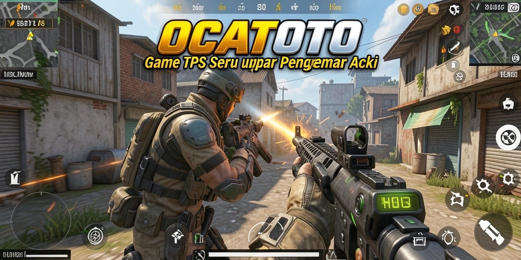 Gameplay seru di OCATOTO dengan aksi TPS yang mendebarkan.