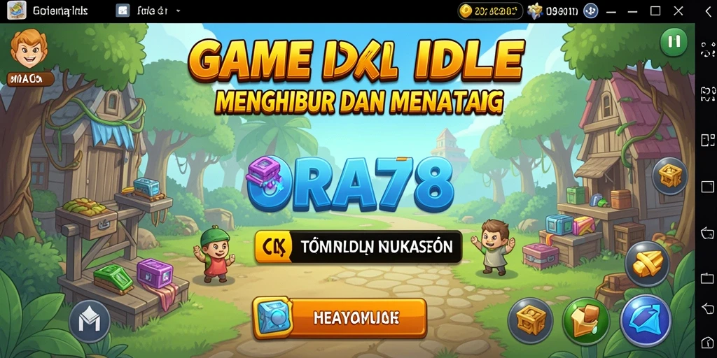 Tampilan gameplay ORA78 yang menarik dengan elemen Idle yang seru.