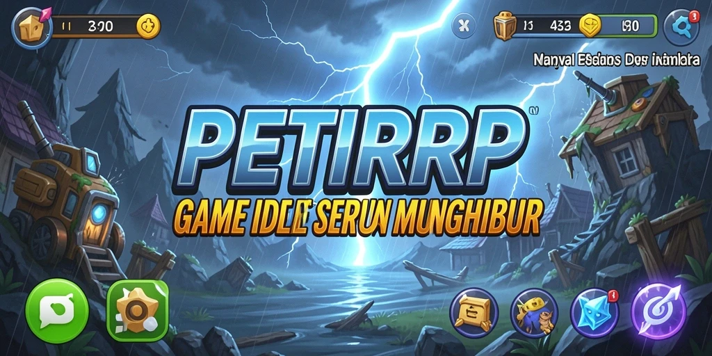 Screenshot utama PETIRRP menampilkan gameplay Idle yang seru dan menghibur.