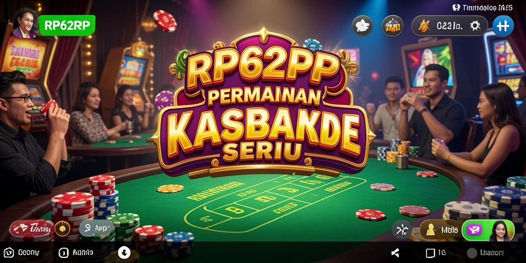 Screenshot permainan RP62RP menampilkan antarmuka Kasino yang menarik.
