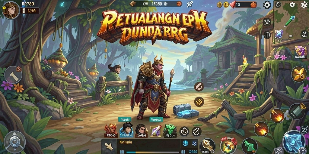 Tampilan menarik dari gameplay RPG dalam RR789.