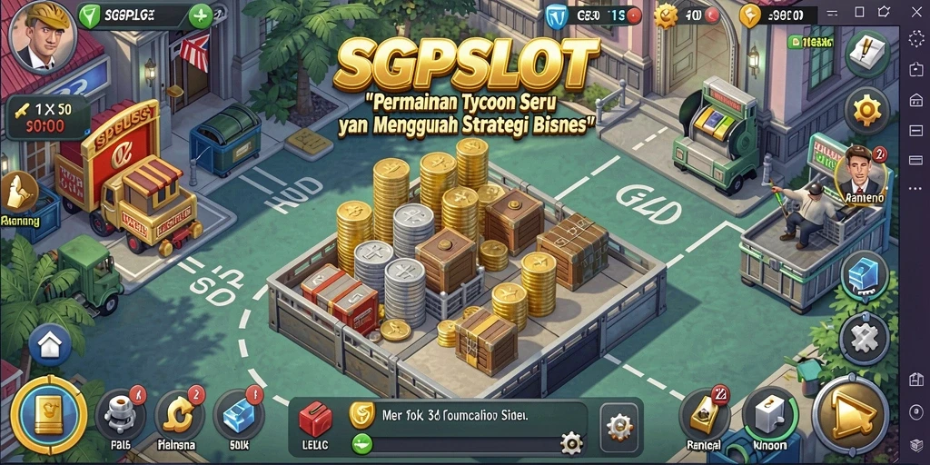 Screenshot SGPSLOT menampilkan aksi seru dalam gameplay Tycoon.