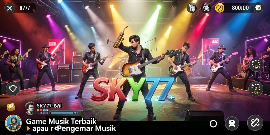 Screenshot menunjukkan gameplay seru dengan berbagai fitur menarik di SKY77.