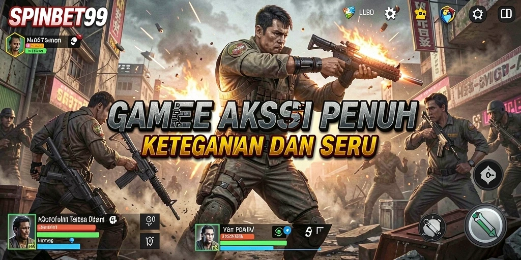 Tampilan gameplay SPINBET99 yang penuh aksi dan tantangan.