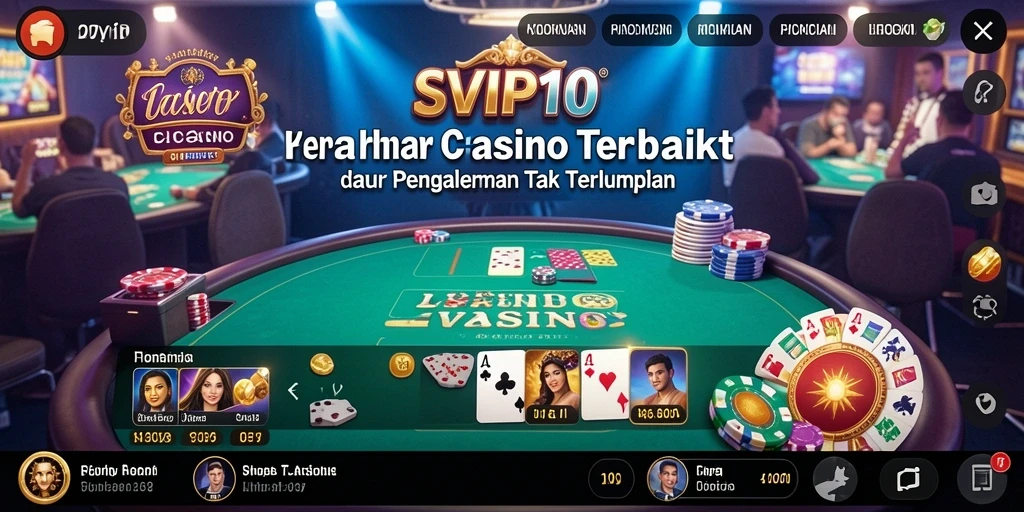 Tampilan menarik gameplay Live Casino di SVIP10 dengan dealer profesional.