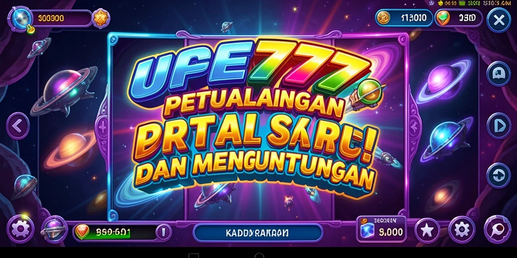 Screenshot gameplay UFO777 yang menampilkan suasana slot yang seru.