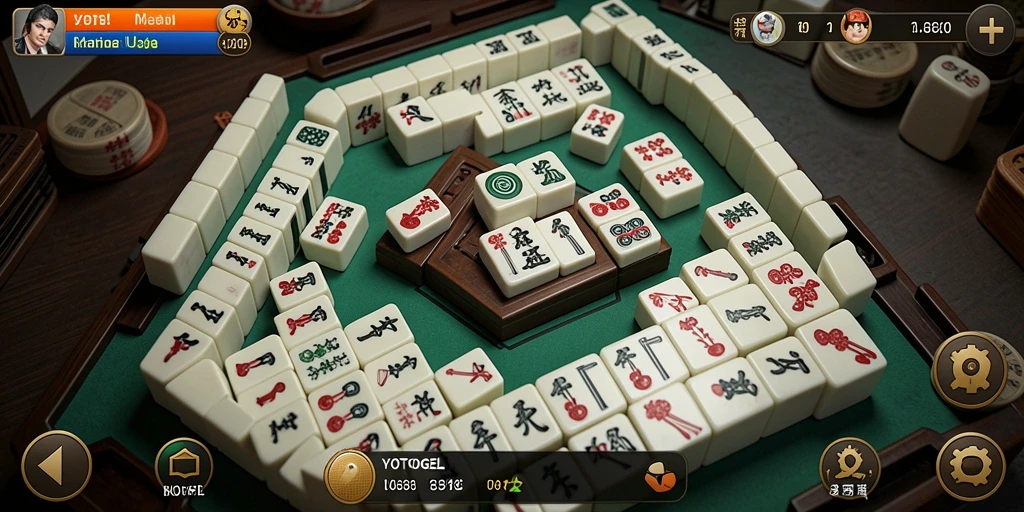 Tampilan gameplay YOTOGEL yang menarik dan seru saat bermain Mahjong.