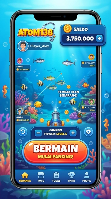 Tampilan antarmuka pengguna atom138 yang menarik.